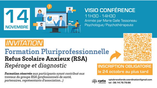 VISIOCONF' / Formation sur le Refus Scolaire Anxieux (RSA)