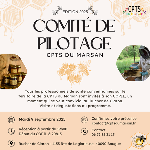 Comité de pilotage de la CPTS du Marsan - édition 2025
