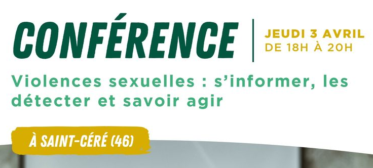Conférence : Violences sexuelles - s'informer, les détecter et savoir agir