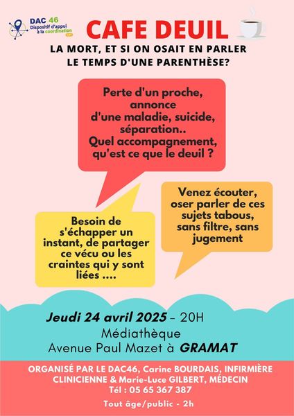Café deuil - Gramat - Jeudi 24 avril 2025 à 20h