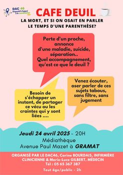 Café deuil - Gramat - Jeudi 24 avril 2025 à 20h