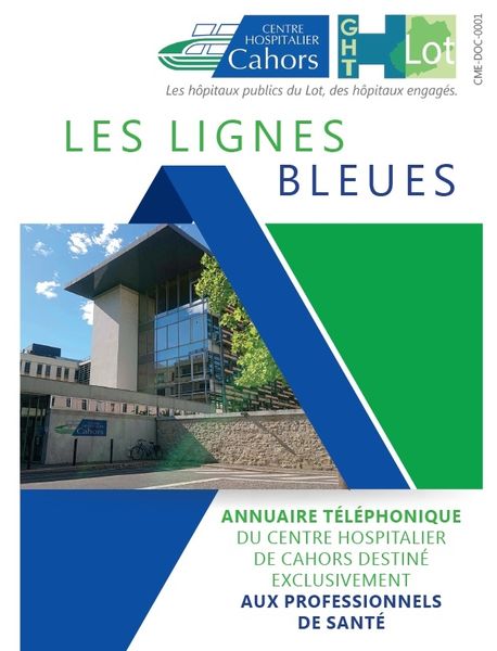 Actualisation annuaire téléphonique du Centre hospitalier de Cahors à l'attention des professionnels de santé