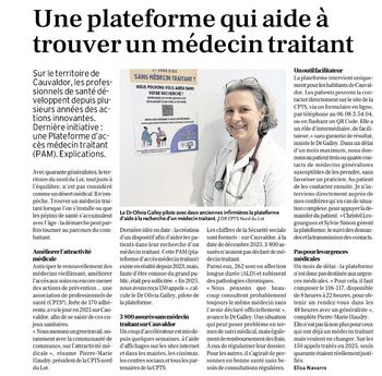 Plateforme Accès Médecin traitant : la Dépêche du Midi en parle