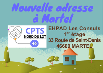 Retrouvez désormais la CPTS Nord Lot à Martel