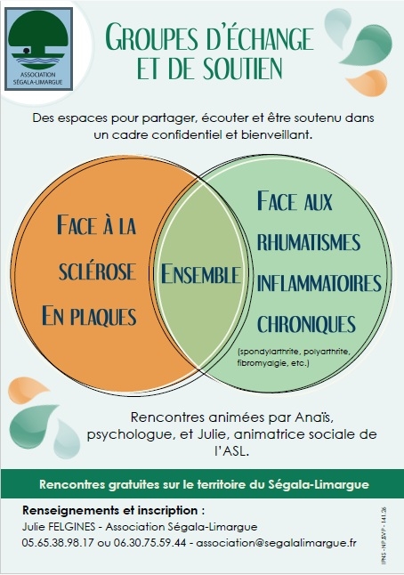 Groupes d’échange et de soutien face à le sclérose en plaques et aux rhumatismes inflammatoires chroniques