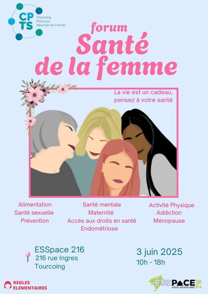 3ème Forum santé de la femme, le 3 juin à l'ESSpace 216