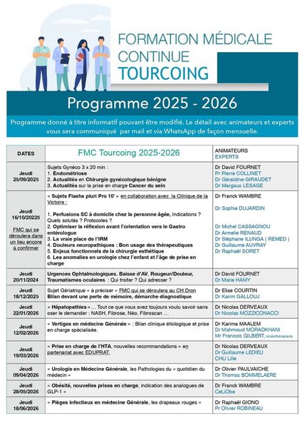 FMC, la formation médicale continue