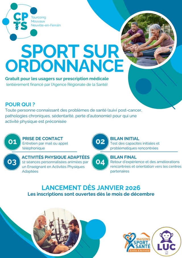 Le sport santé démarre dès janvier 2026