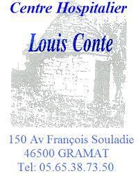 logo CH Louis Conte - Gramat