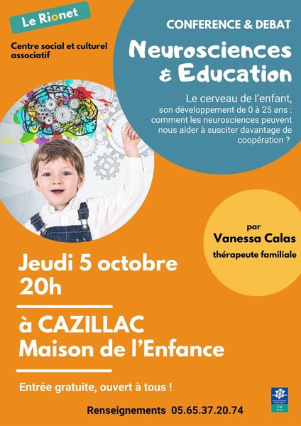 Neuroscience et Education - Jeudi 5 octobre