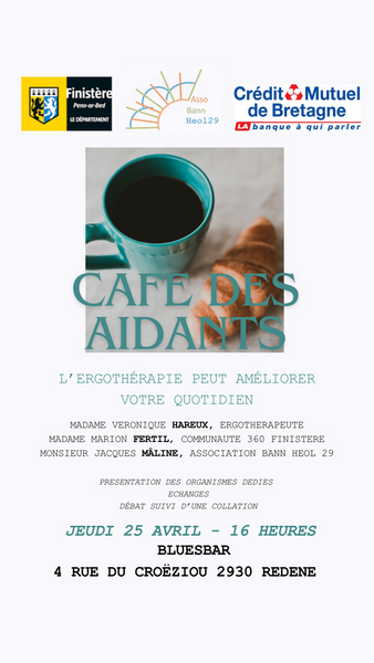 Café des aidants à Rédéné - 25 avril à 16h