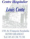logo CH Louis Conte - Gramat