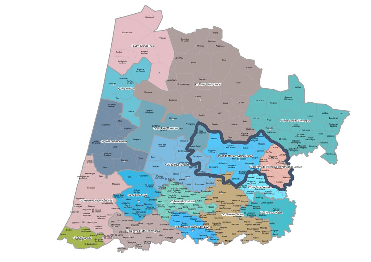 Territoire de la CPTS du Marsan