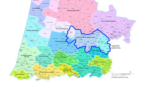 Territoire de la CPTS du Marsan